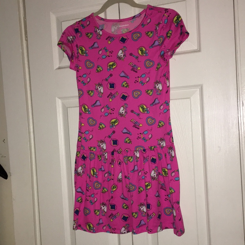 Nickelodeon Jojo Siwa skater style dress with fun print like new